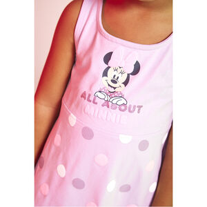 Φόρεμα από jersey με σχέδιο Minnie Disney και πουά για μωρό κορίτσι 