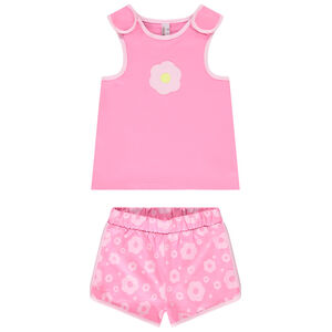 Σετ με σορτς με σχέδιο λουλούδια για bebe κορίτσι 