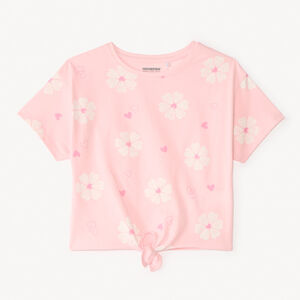 T-shirt κοντομάνικο με σχέδιο φαντασίας για κορίτσι. 