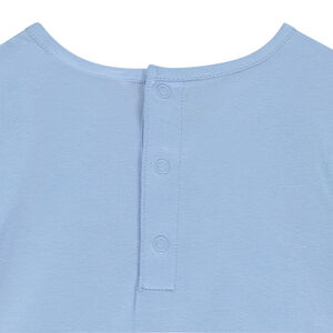 Σετ πιτζάμα από jersey μονόχρωμο με φαντεζί σχέδιο για bebe αγόρι 