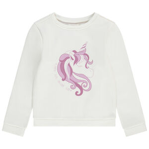 Φούτερ molleton με φαντεζί σχέδιο για κορίτσι 