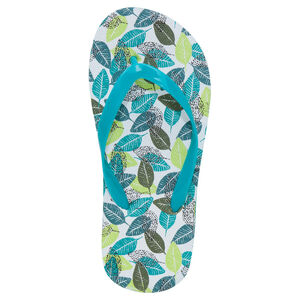 Σαγιονάρες με τύπωμα φύλλα και μονόχρωμο λουράκι, μεγέθη 28 έως 35 