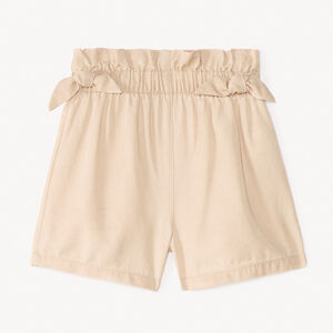 Σορτσάκι από τένσελ με διακοσμητικούς κόμπους για κορίτσι 