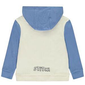 Φούτερ με κουκούλα σε χρώματα color block Stitch Disney για αγόρι 