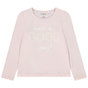 T-shirt μακρυμάνικο με φαντεζί σχέδιο για κορίτσι 