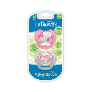 Πιπίλα νυχτός Advantage κορίτσι, επίπεδο 1, 0-6 μηνών (2 τεμ.) 