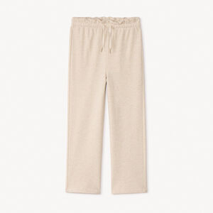 Κλασικό παντελόνι φόρμας φτιαγμένο από λαμπερό φλις για κορίτσι. 