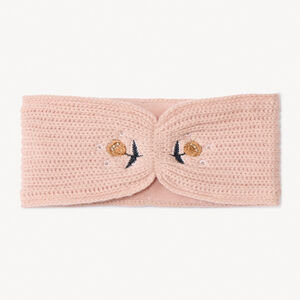 Bandeau en tricot brodé pour bébé fille 