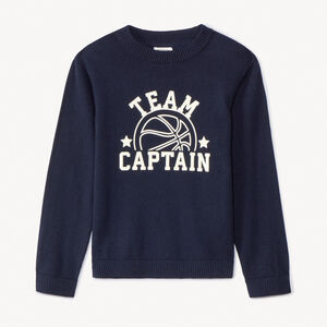 Πλεκτό πουλόβερ με φαντεζί σχέδιο για αγόρι 