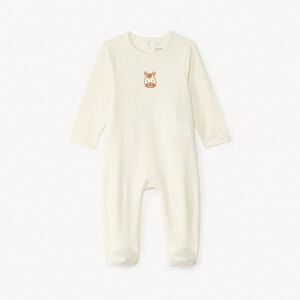 Πιτζάμα με μακριά μανίκια και κέντημα ζώων για αγοράκι. 