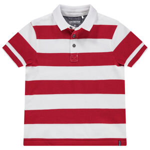 Polo κοντομάνικο με ρίγες από οργανικό βαμβάκι  