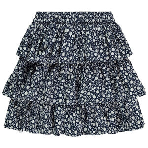 Φούστα με βολάν και floral σχέδιο για κορίτσι 