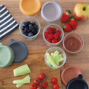 Set de 6 petits pots en verre 150 ml sunrise color 