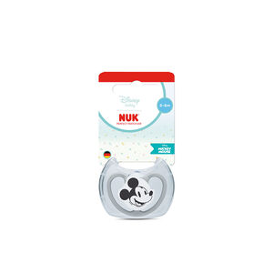 Πιπίλα Σιλικόνης Perfect Match Air Mickey 0-6m Με Θήκη Grey Nuk  