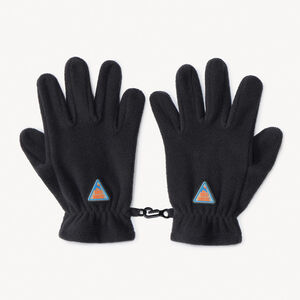 Gants en micropolaire avec badge ski pour garçon 