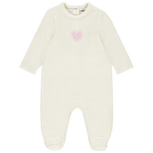 Βελουτέ φορμάκι με κεντητό σχέδιο για μωρό κορίτσι 