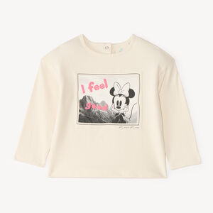 T-shirt κορίτσι μωρού oversized με εκτύπωση της Μίνι. 