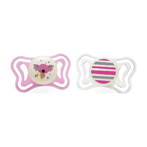 Εργονομική Πιπίλα με Θηλή Σιλικόνης για Ηλικίες 6-16m, 2τεμ 
