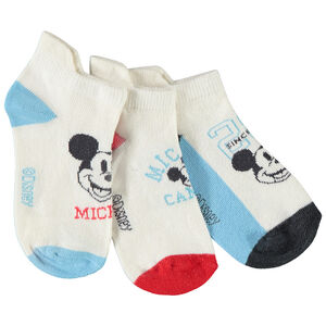Σετ από 3 ζευγάρια κοντές κάλτσες Mickey Disney για αγόρι 