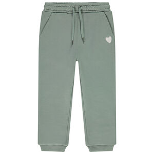 "Μπλούζα jogging μονόχρωμη με κέντημα καρδιά για μωρό κορίτσι" 