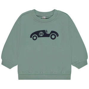 Φούτερ molleton oversized με φαντεζί σχέδιο για bebe αγόρι 