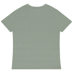 T-shirt κοντομάνικο μονόχρωμο με τσέπη για αγόρι 