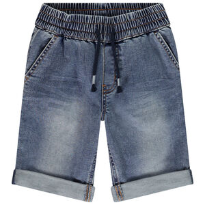 Βερμούδα effet jean με ελαστική μέση για αγόρι 
