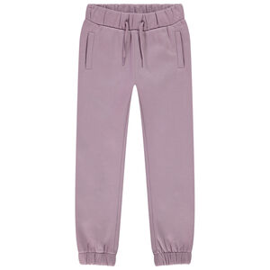 Pantalon de jogging en molleton gratté uni pour fille Main Pantalon de jogging en molleton gratté uni pour fille