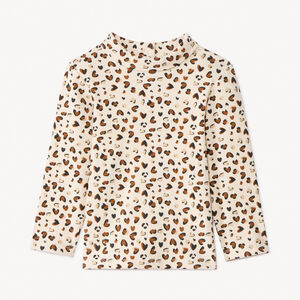 Πλεκτό με σχέδιο καρδιά και γιακά για μωρό κορίτσι 