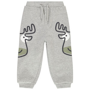 Pantalon de jogging en molleton gratté print rennes pour bébé garçon Main Pantalon de jogging en molleton gratté print rennes pour bébé garçon