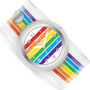 Rainbow Stripes Ρολόι Slap 