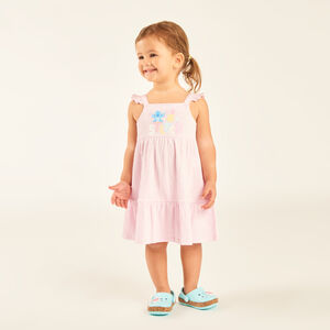 Φόρεμα με τιράντες και φουσκωτό Stitch Disney για μωρό κορίτσι 