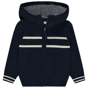 Γιλέκο πλεκτό με κουκούλα για αγόρι 