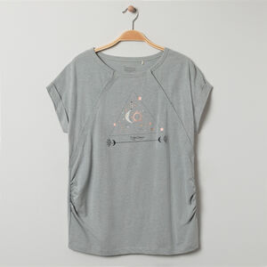 T-shirt Εγκυμοσύνης με κουμπιά και σχέδιο 