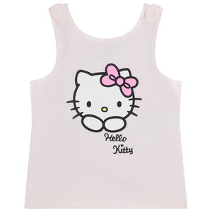 Αμάνικο μπλουζάκι από jersey print Hello Kitty κορίτσι 