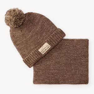 Ensemble bonnet et snood garçon doublés sherpa 