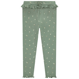 Μακρύ πλεκτό κολάν με φαντεζί σχέδιο για μωρό κορίτσι 