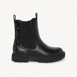 Μποτάκια με εφέ δέρματος και ελαστικά με καρφιά για κορίτσι 