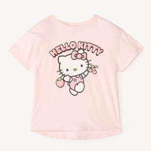 T-shirt με κοντά μανίκια με ιριδίζουσα εκτύπωση Hello Kitty για κορίτσι 