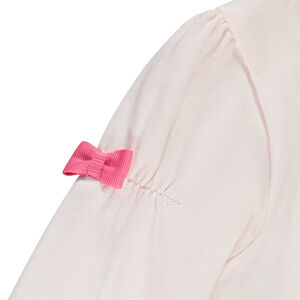 Σετ κοντή σαλοπέτα + μπλούζα με μακριά μανίκια για bebe κορίτσι 