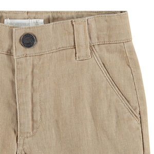 Βερμούδα πάνινη μονόχρωμη 