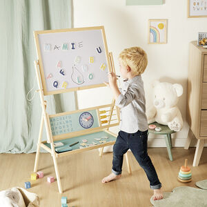 Διπλής όψης μαγνητικός πίνακας κιμωλίας και λευκός πίνακας 