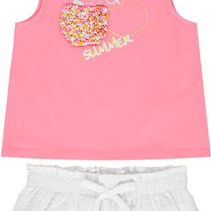Ensemble de plage débardeur et short pour fille 