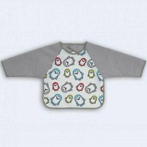 X-Treme Baby Σαλιαρα Πετσετα Πλαστικο Με Μανικια 30 X 34 Cm Πιγκουινος 