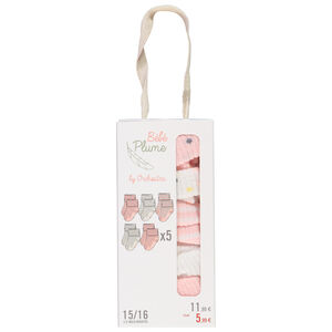 Σετ από 5 ζευγάρια πλεκτές κάλτσες για πρόωρα μωρά 