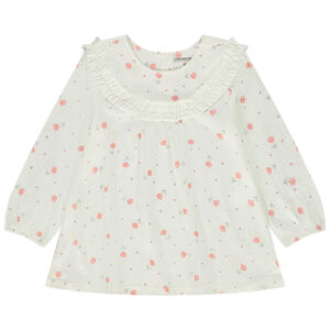 Τουνίκ με μακριά μανίκια από jersey με φαντεζί τύπωμα για μωρό κορίτσι 