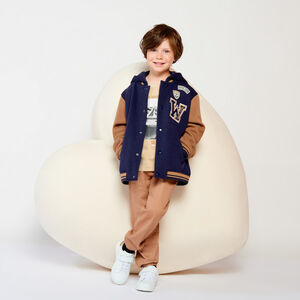 Veste à capuche et col teddy contrecollé pour garçon 