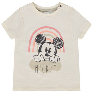 T-shirt κοντομάνικο με σχέδιο Mickey Disney ουράνιο τόξο για μωρό αγόρι 