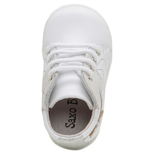 Δερμάτινα μποτάκια με ασημί φάσες 