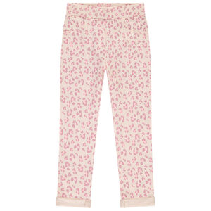 Jegging φαντασίας από ύφασμα french terry για κορίτσι 